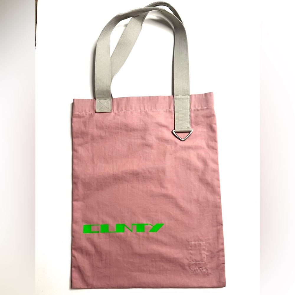 Rick Owens DRKSHDW tote Shopper Pink/green neon NWT